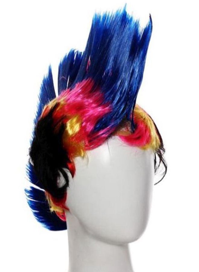 Voberry Hallowmas Masquerade Punk Mohawk Mohican Hair Wig Multicolour 1x1x1cm - Image 3