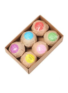 ROSOTENA 6-Piece Organic Bath Bombs Gift Set Multicolour 60grams  - Image 2