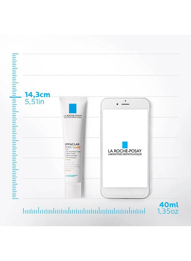 لاروش بوزيه - إيفاكلار دوو+ SPF30 كريم علاج حب الشباب 40ملليلتر - Image 1