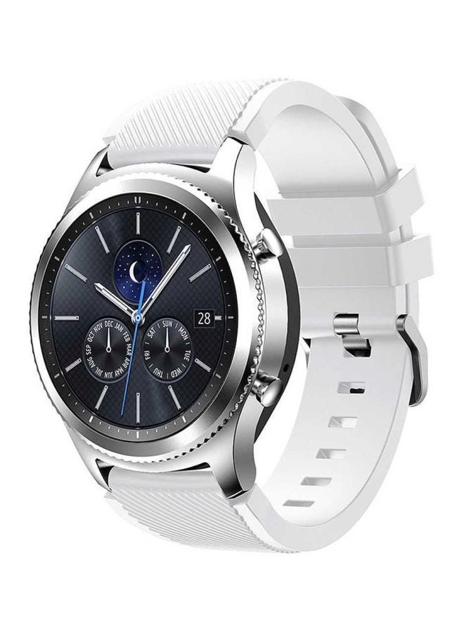Replacement Silicone Band For Smartwatch White