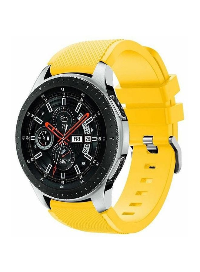 LNKOO - Replacement Silicone Band For Samsung Galaxy Watch 46mm Yellow - Image 1