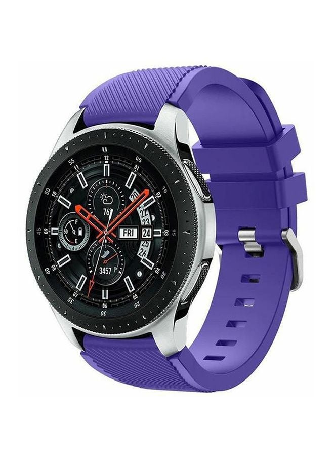 LNKOO Replacement Silicone Band For Samsung Galaxy Watch 46mm Purple  - Image 2