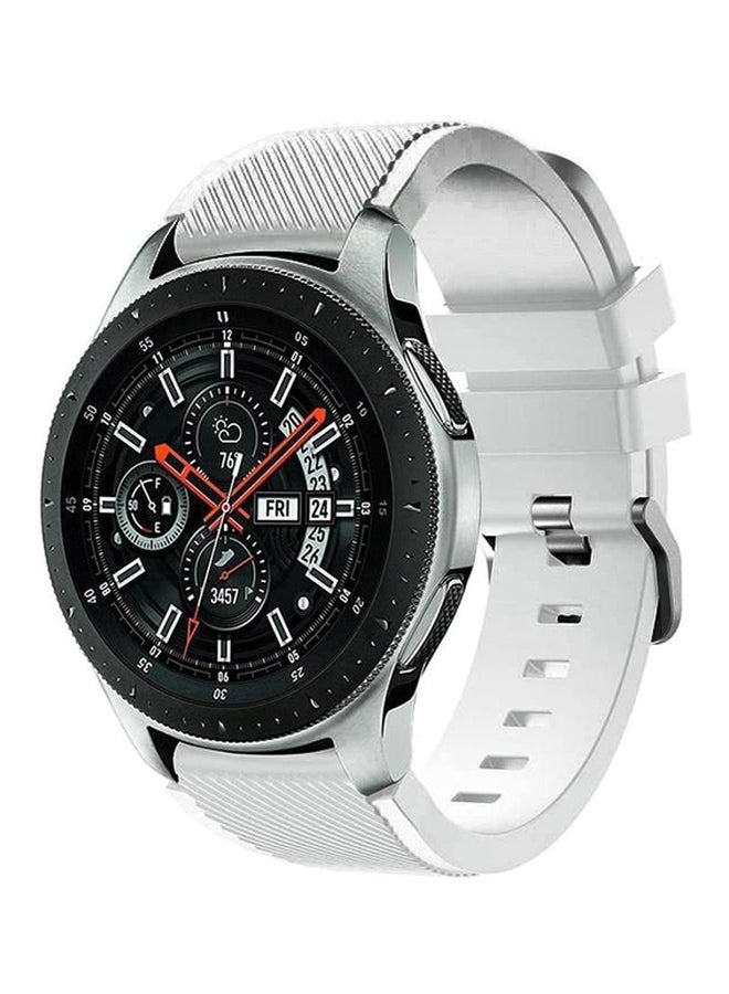 LNKOO Replacement Silicone Band For Samsung Galaxy Watch 46mm White  - Image 1