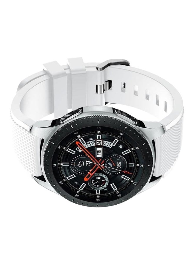 LNKOO Replacement Silicone Band For Samsung Galaxy Watch 46mm White  - Image 2