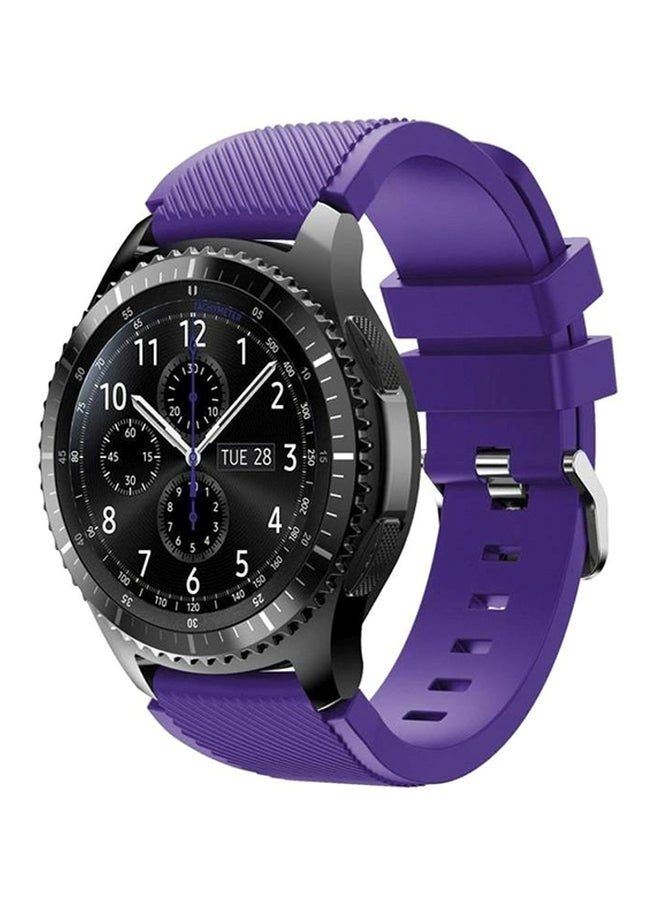 Knight - Replacement Band For Samsung Gear S3 Frontier/Classic 22/46 mm Purple - Image 1