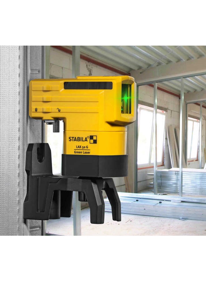 STABILA Lax Cross Line Laser, 3-Piece Set, 19110 Yellow/Black/Grey  - Image 4