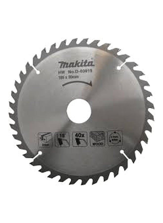 Makita Circular Saw Blade (Standard Range), D-03925 Silver 185x30mm - Image 2