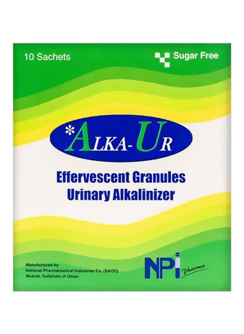 Effervescent Granules Urinary Alkalinizer - 10 Sachets