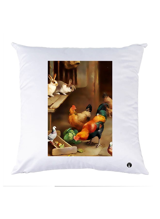 BP Printed Pillow Case polyester White 30x30cm