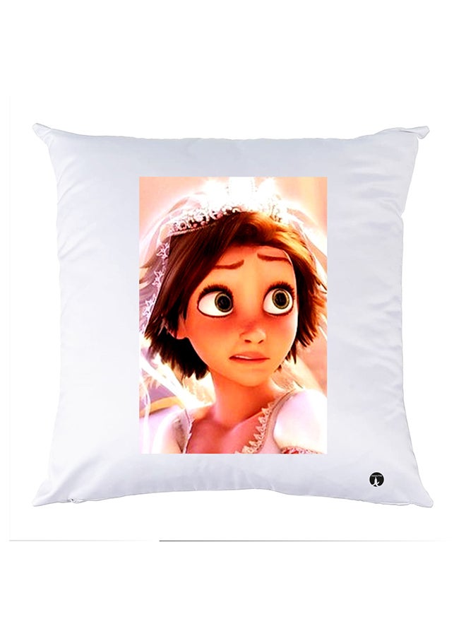 Printed Pillow Case polyester White 30x30cm