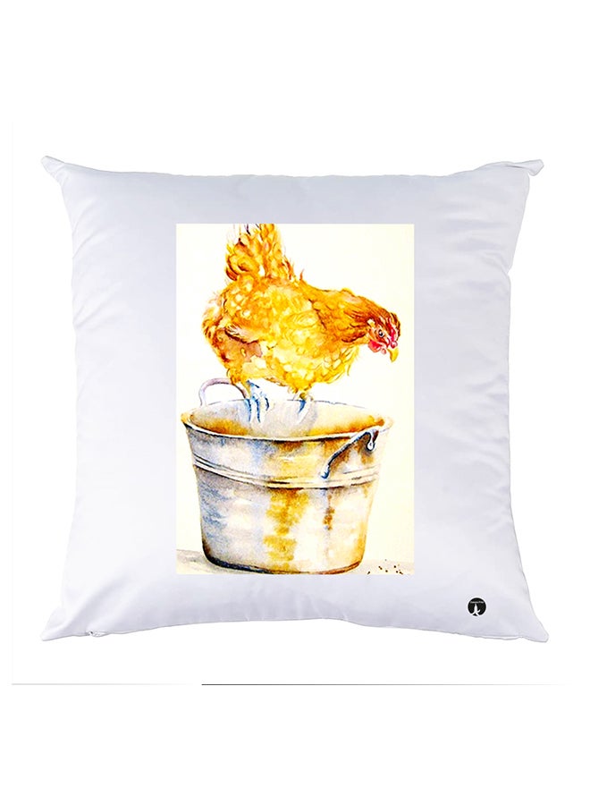 بي بي وسادة مزيّنة بنقشة مطبوعة polyester أبيض 30x30سم