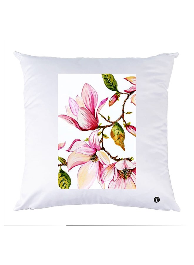 غطاء وسادة مطبوع polyester أبيض 30x30سم