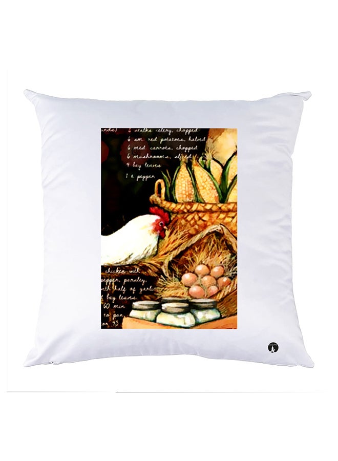BP Printed Pillow polyester White 30x30cm
