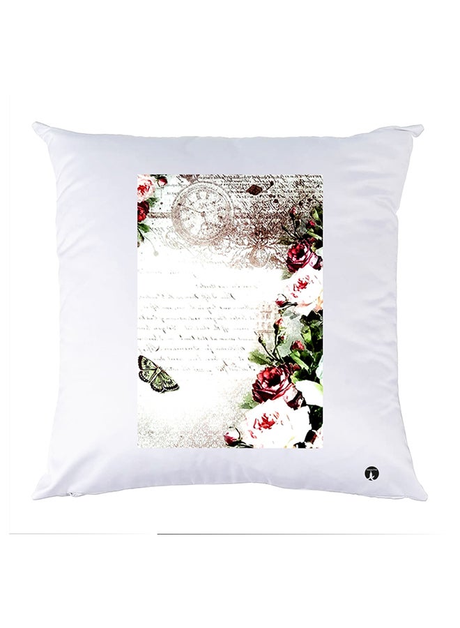 بي بي وسادة مزيّنة بنقشة مطبوعة polyester أبيض 30x30سم