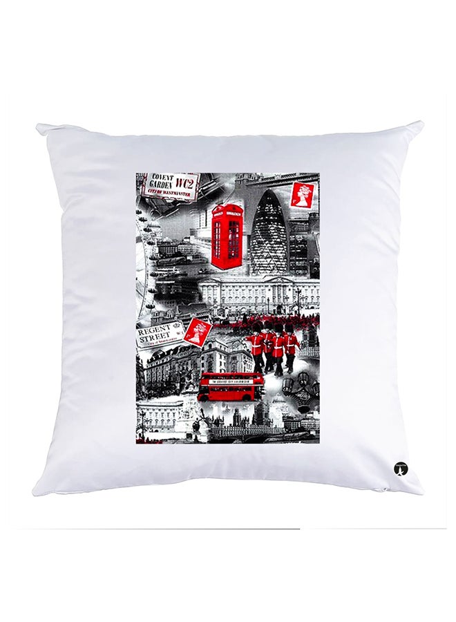 BP Printed Pillow Case polyester White 30x30cm