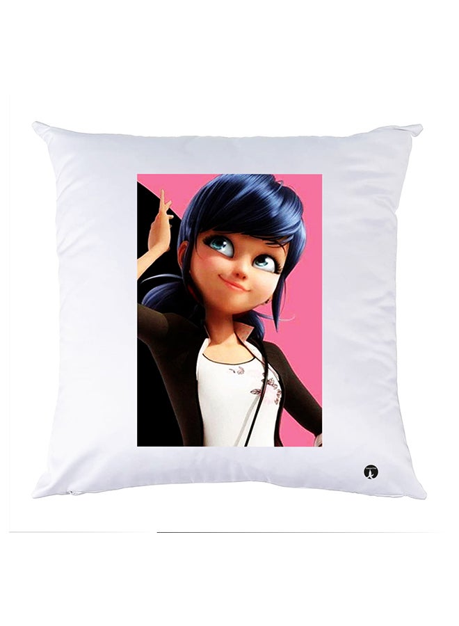 وسادة مزيّنة بنقشة مطبوعة polyester أبيض 30x30سم