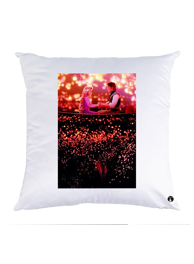 Printed Pillow polyester White 30x30cm