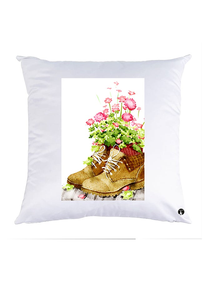 Printed Pillow Case polyester White 30x30cm