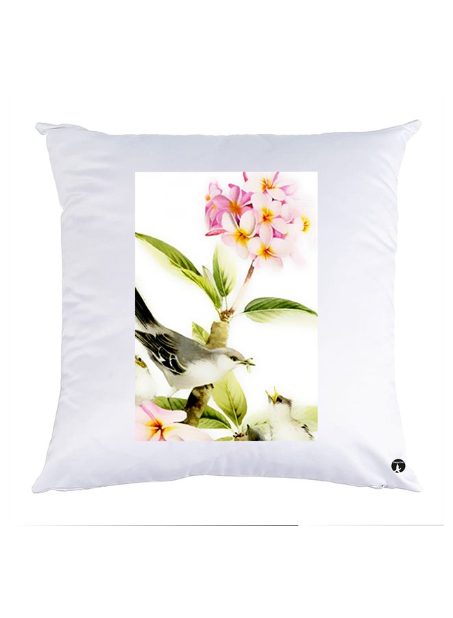Printed Pillow polyester White 30x30cm