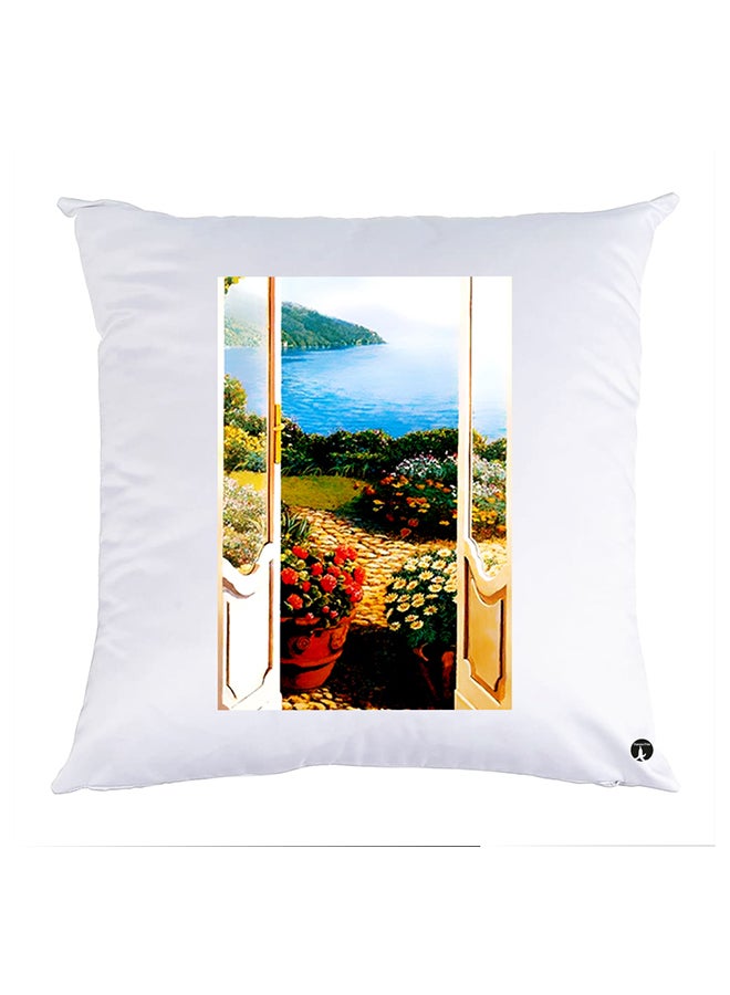BP Printed Pillow polyester White 30x30cm