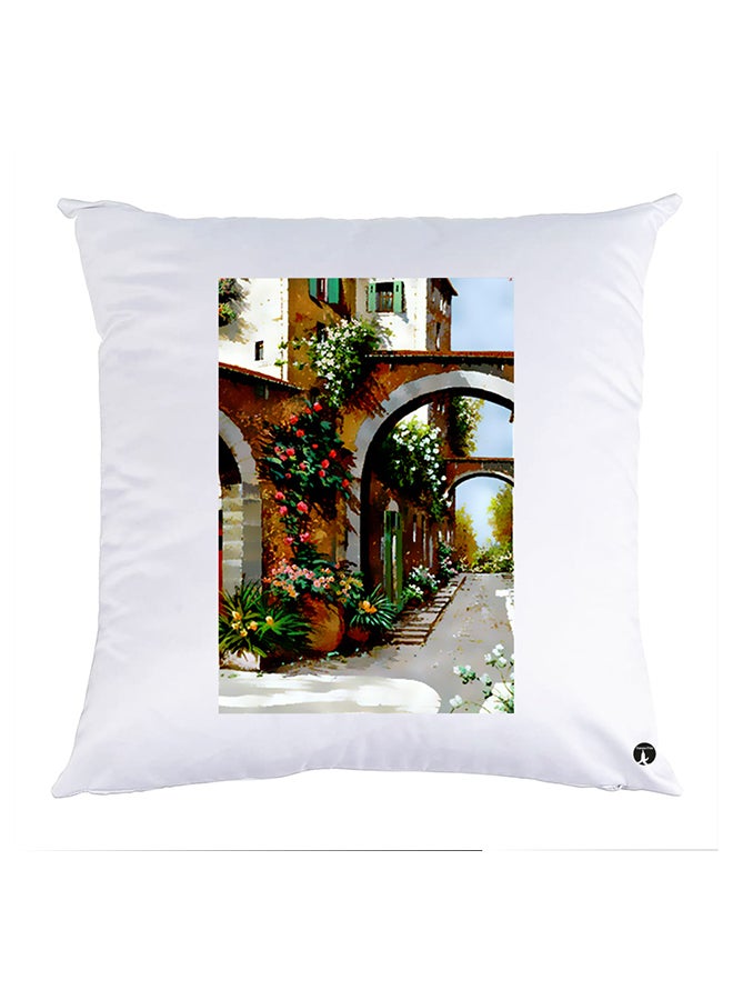 BP Printed Pillow polyester White 30x30cm