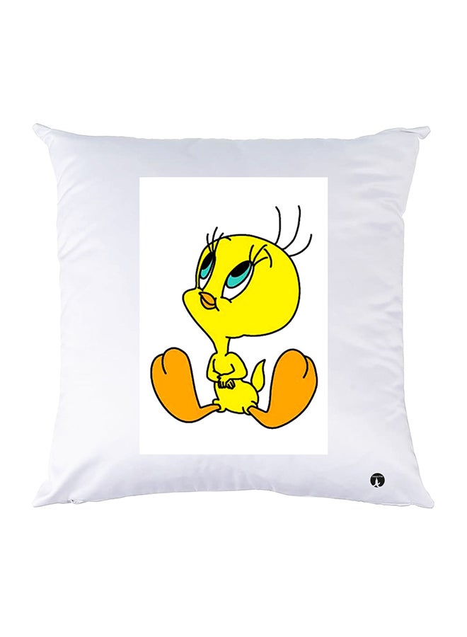 وسادة مزيّنة بنقشة مطبوعة polyester أبيض 30x30سم