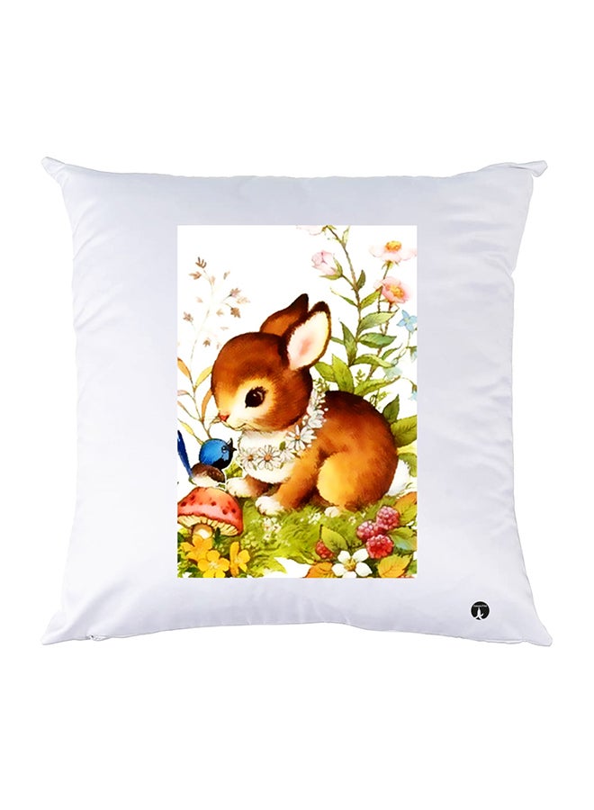 Printed Pillow polyester White 30x30cm