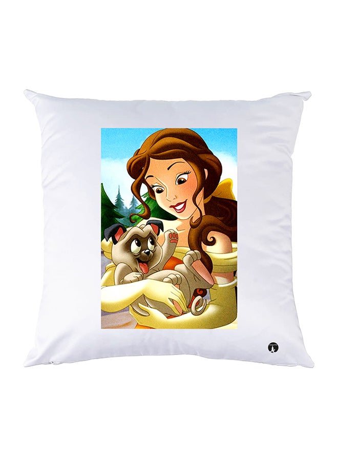 BP Printed Pillow Case Polyester White 30x30cm