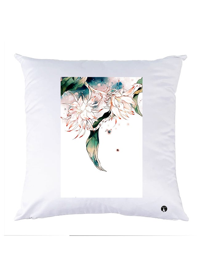 Printed Pillow Case polyester White 30x30cm