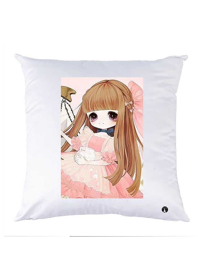 بي بي غطاء وسادة مطبوع polyester أبيض 30x30سم