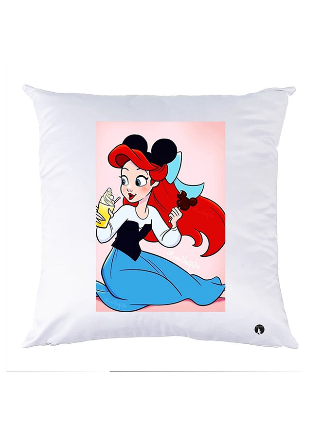 بي بي غطاء وسادة مطبوع polyester أبيض 30x30سم