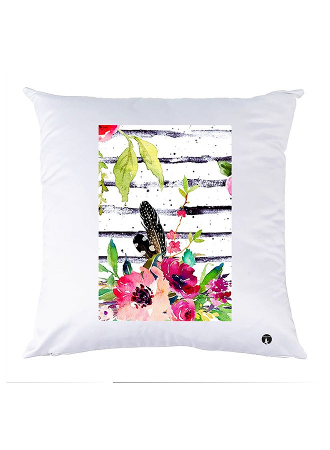 بي بي غطاء وسادة مطبوع polyester أبيض 30x30سم