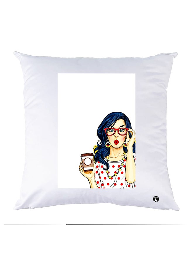 BP Printed Pillow polyester White 30x30cm