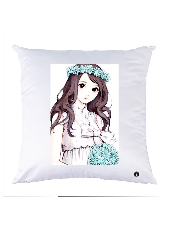 BP Printed Pillow Case polyester White 30x30cm