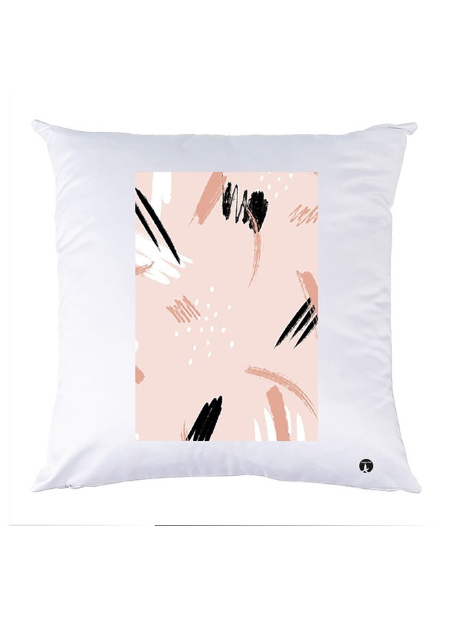 وسادة مزيّنة بنقشة مطبوعة polyester أبيض 30x30سم