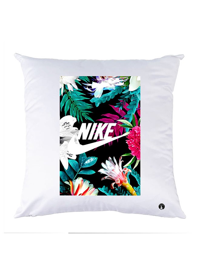 وسادة مزيّنة بنقشة مطبوعة polyester أبيض 30x30سم
