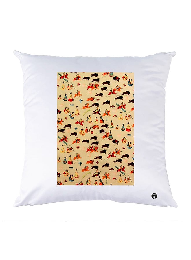 BP Printed Pillow polyester White 30x30cm