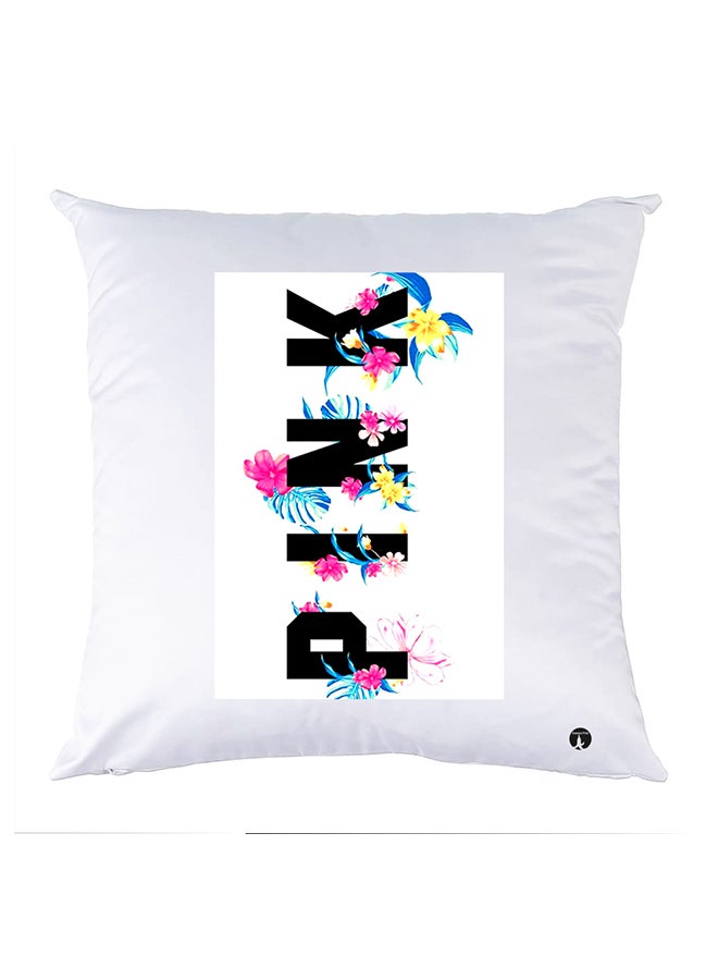 وسادة مزيّنة بنقشة مطبوعة polyester أبيض 30x30سم