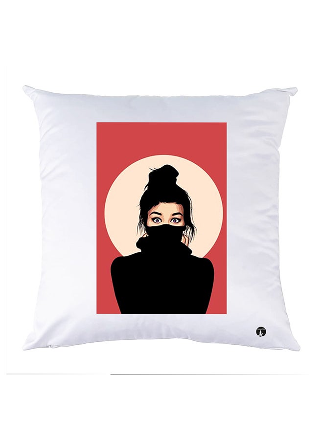 بي بي وسادة مزيّنة بنقشة مطبوعة polyester أبيض 30x30سم