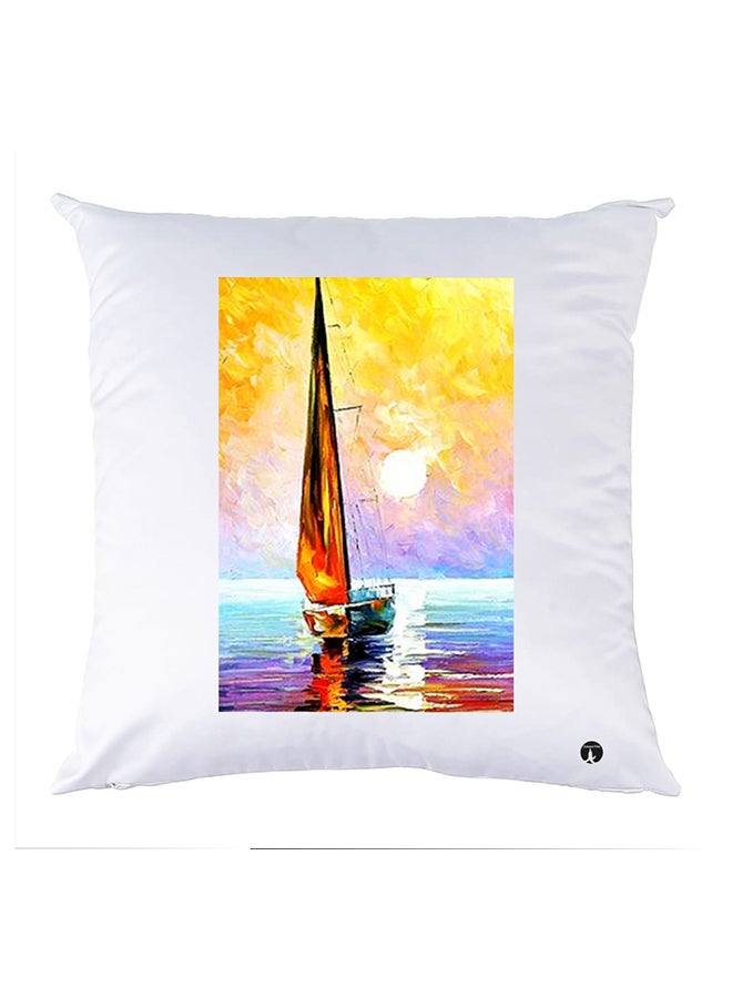 Printed Pillow Case polyester White 30x30cm