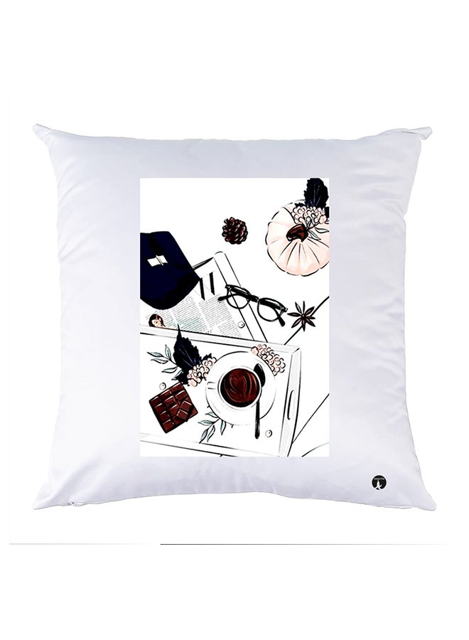 بي بي غطاء وسادة مطبوع polyester أبيض 30x30سم