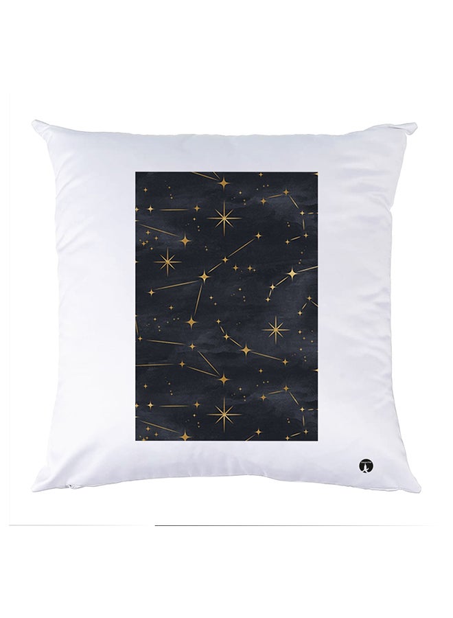 غطاء وسادة مطبوع polyester أبيض 30x30سم