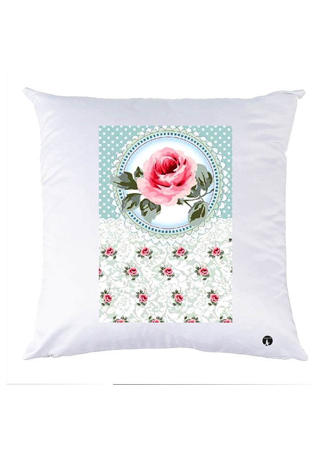 Printed Pillow polyester White 30x30cm