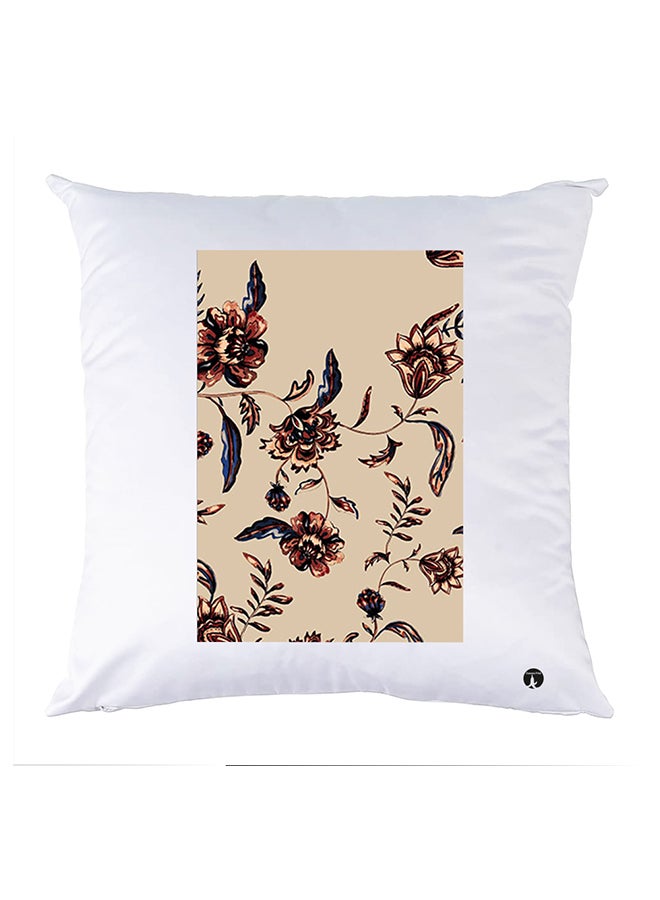 غطاء وسادة مطبوع polyester أبيض 30x30سم