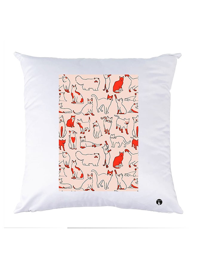 بي بي وسادة مزيّنة بنقشة مطبوعة polyester أبيض 30x30سم