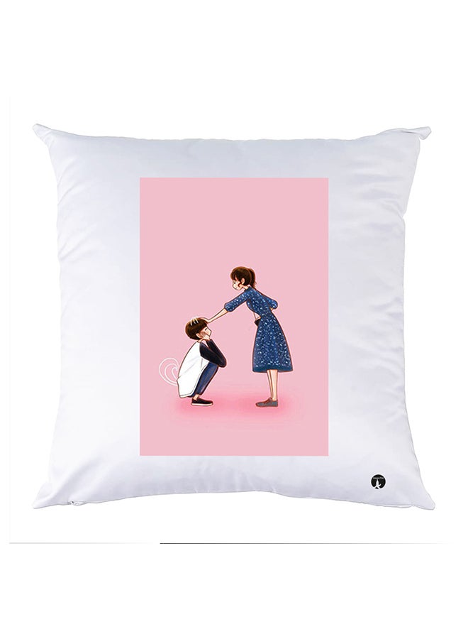 BP Printed Pillow Case polyester White 30x30cm