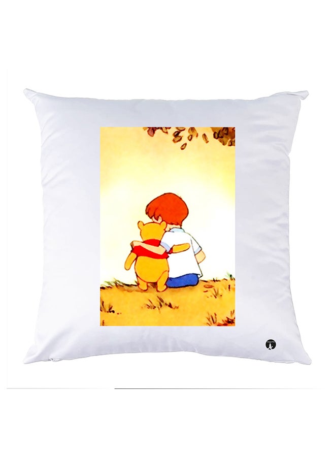 Printed Pillow polyester White 30x30cm
