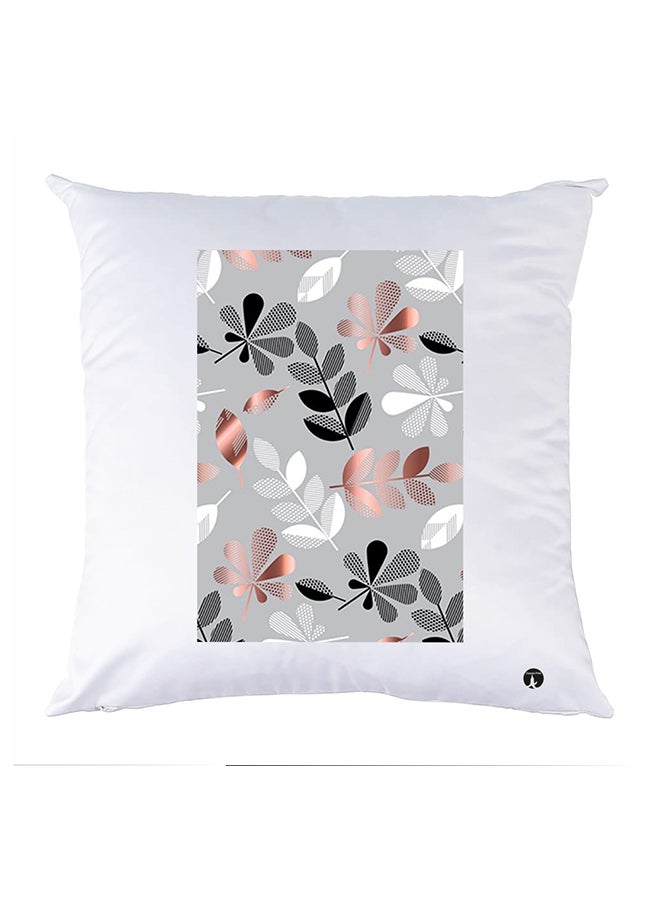 بي بي وسادة مزيّنة بنقشة مطبوعة بوليستر أبيض 30x30سم