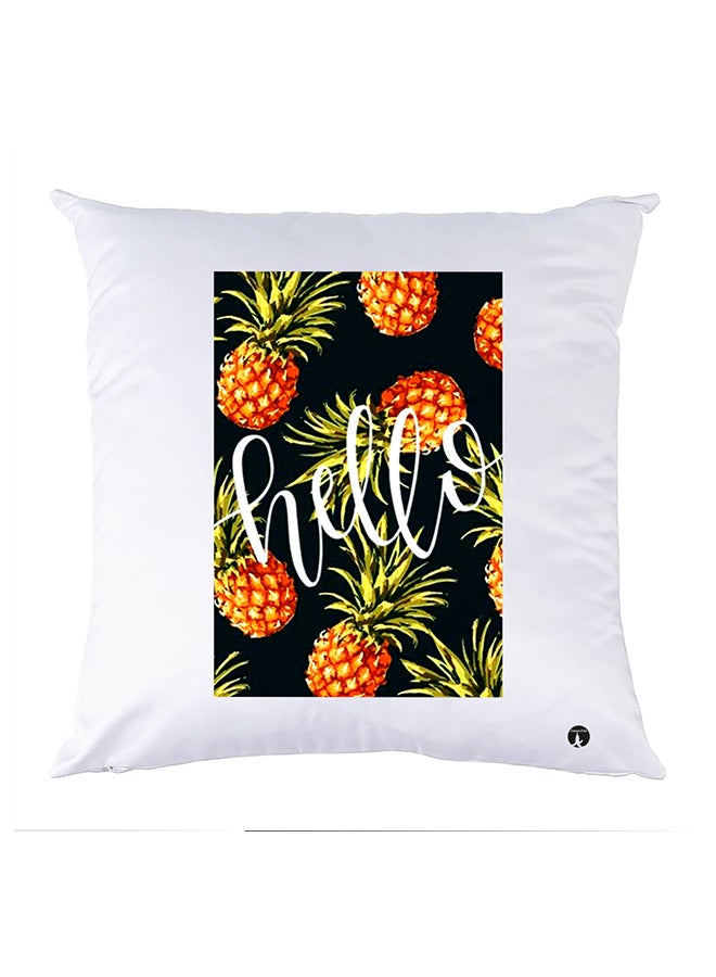 وسادة مزيّنة بنقشة مطبوعة polyester أبيض 30x30سم