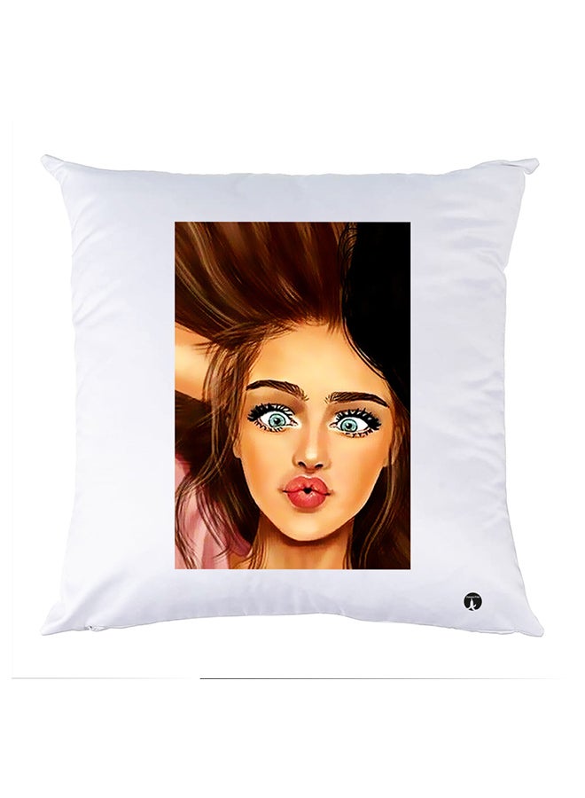 بي بي غطاء وسادة مطبوع polyester أبيض 30x30سم